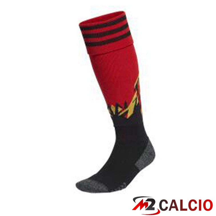 Calzini Calcio Belgio Prima Rosso 2022/2023