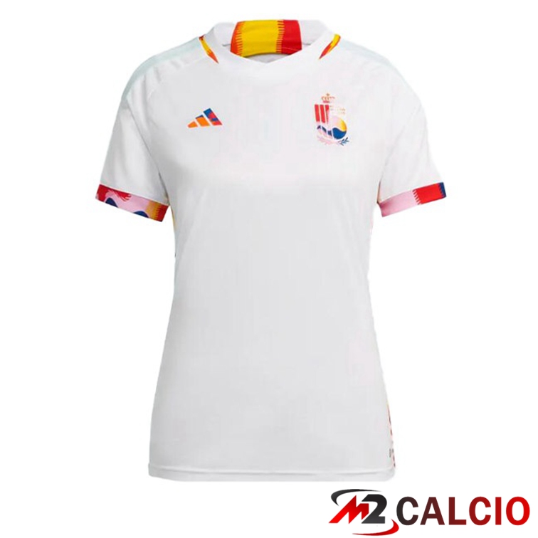 Maglie Calcio Belgio Donna Seconda Bianco Coppa Del Mondo 2022