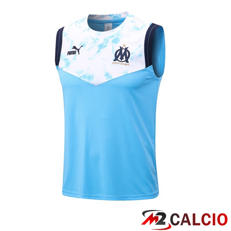 Canotta Calcio Marsiglia OM Blu Bianco 2022/2023