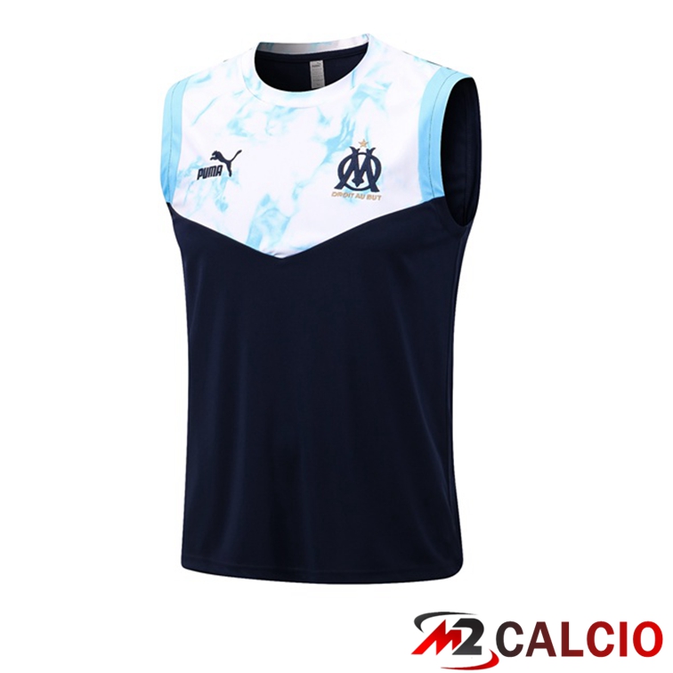 Canotta Calcio Marsiglia OM Nero Bianco 2022/2023