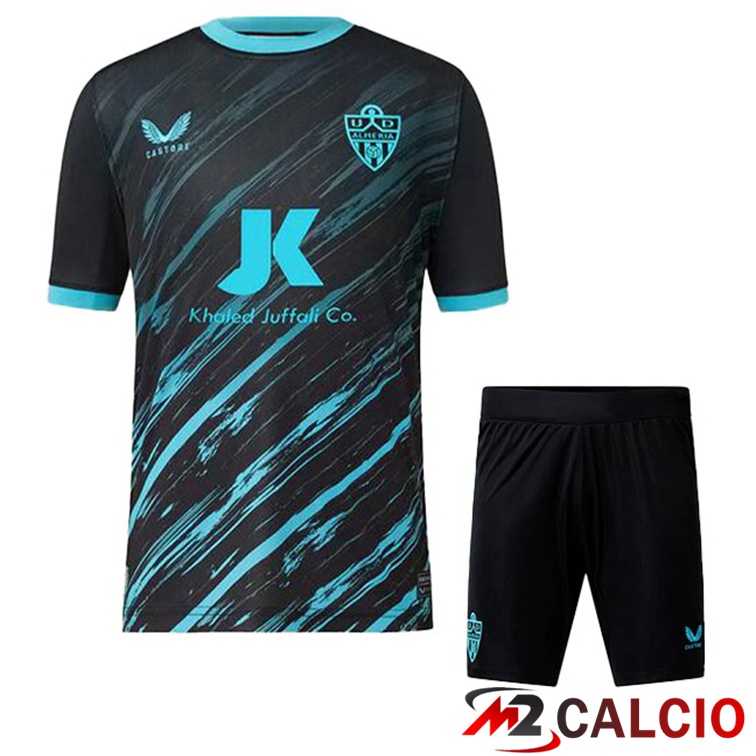 Maglie Calcio UD Almeria Bambino Seconda Nero Blu 2022/2023