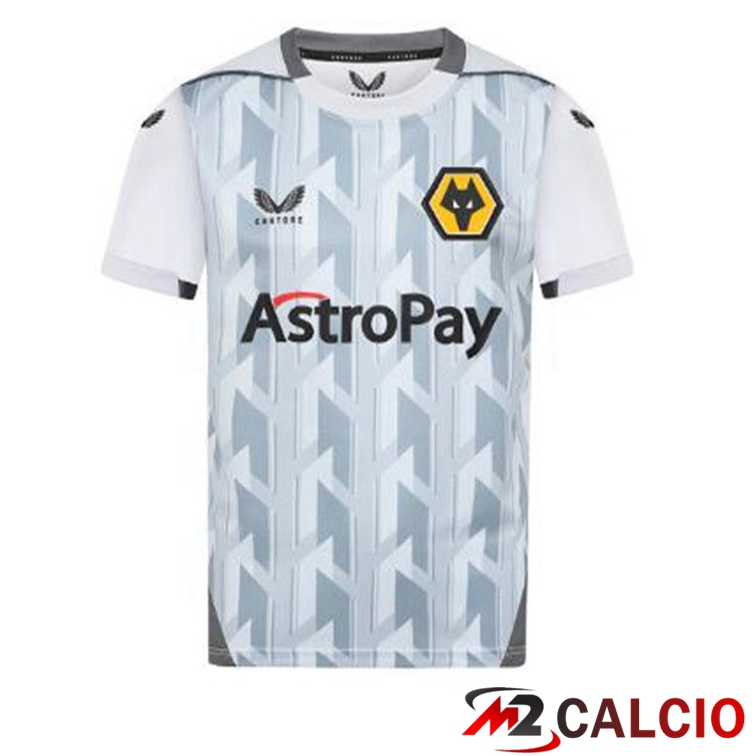 Maglie Calcio Wolves Terza Bianco Grigio 2022/2023