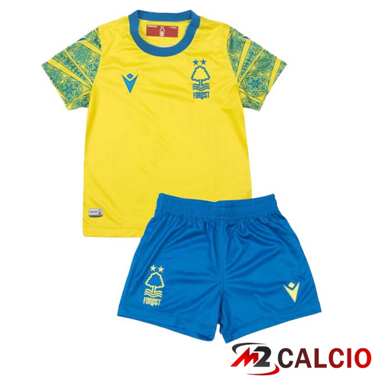Maglie Calcio Nottingham Forest Bambino Seconda Giallo 2022/2023