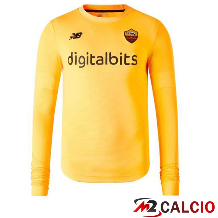 Maglie Calcio AS Roma Portiere Maniche Lunghe Arancione 2022/2023
