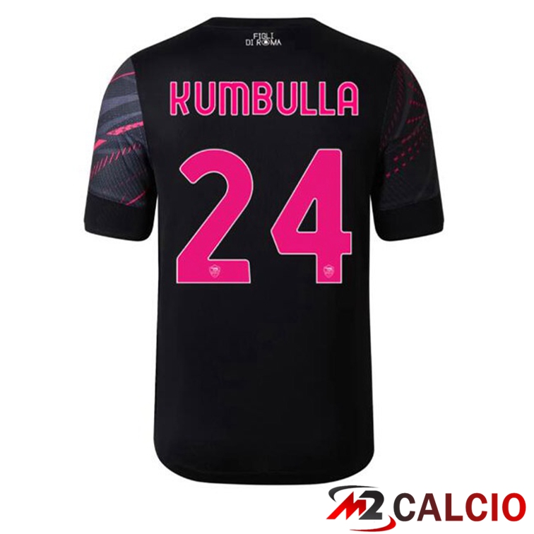Maglie Calcio AS Roma (KUMBULLA 24) Terza Nero 2022/2023