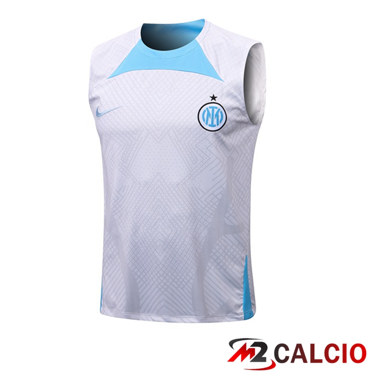 Canotta Calcio Inter Milan Bianco 2022/2023