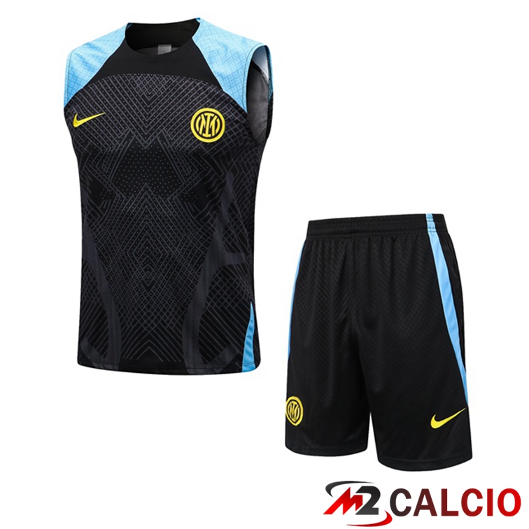 Canotta Calcio Inter Milan + Shorts Nero 2022/2023
