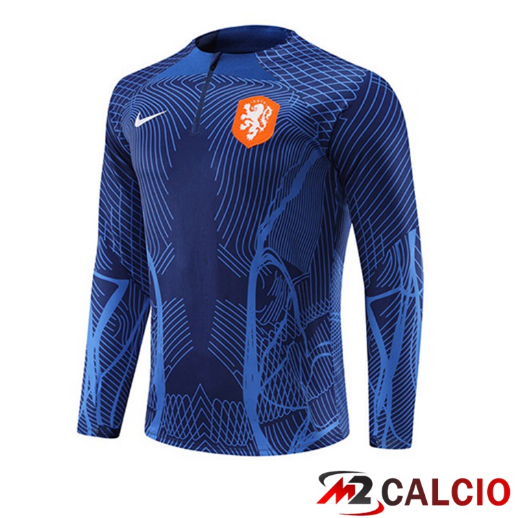 Felpe Allenamento Paesi Bassi Blu Royal 2022/2023