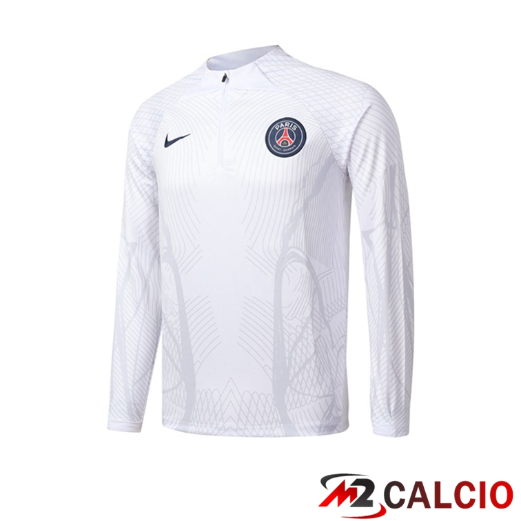 Felpe Allenamento Paris PSG Bianco 2022/2023