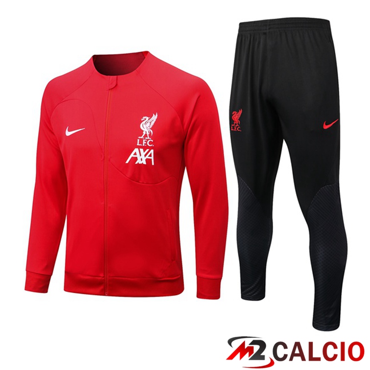 Insieme Tuta Calcio - Giacca FC Liverpool Rosso 2022/2023