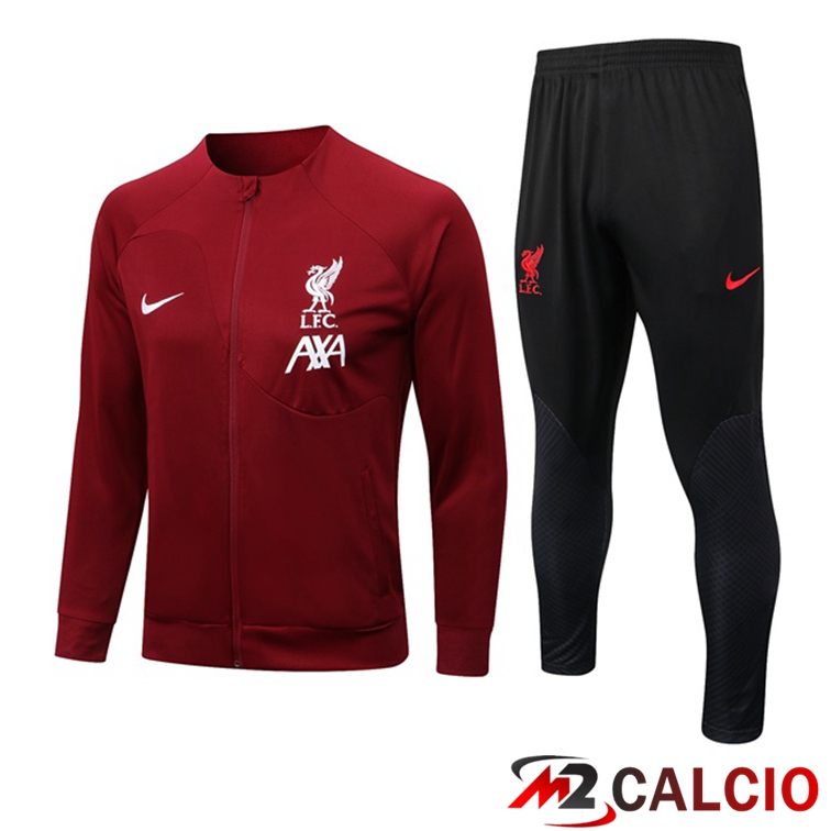 Insieme Tuta Calcio - Giacca FC Liverpool Rosso 2022/2023