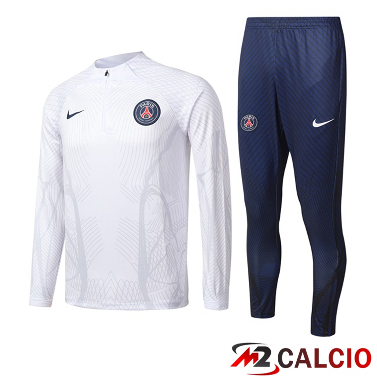 Tuta Calcio Paris PSG Bianco 2022/2023