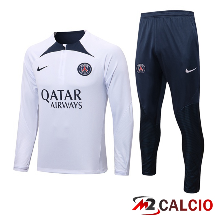 Tuta Calcio Paris PSG Bianco 2022/2023