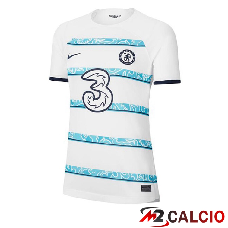 Maglie Calcio FC Chelsea Donna Seconda Bianco 2022/2023
