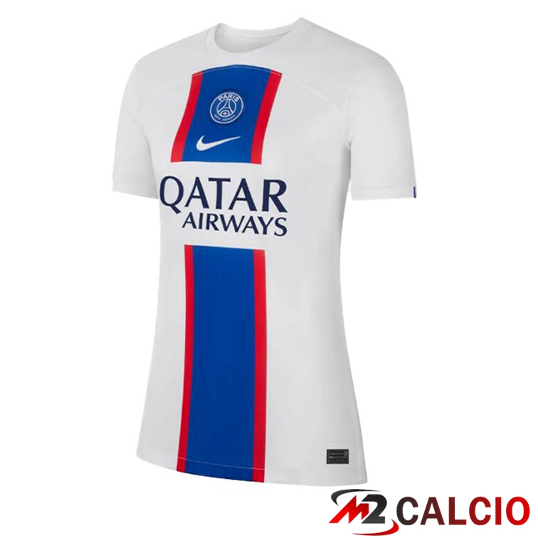 Maglie Calcio Paris PSG Donna Terza Bianco 2022/2023