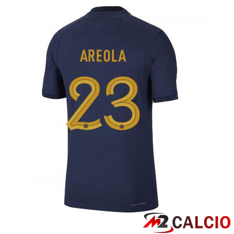Maglie Calcio Francia (AREOLA 23) Prima Blu Royal Coppa Del Mondo 2022
