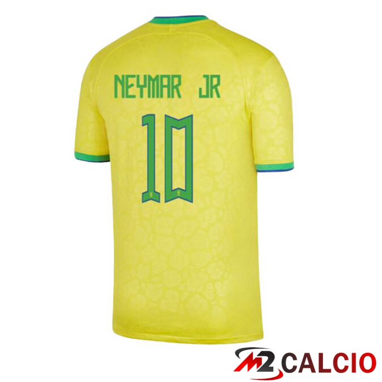 Maglie Calcio Brasile (NEYMAR JR 10) Prima Giallo Coppa Del Mondo 2022