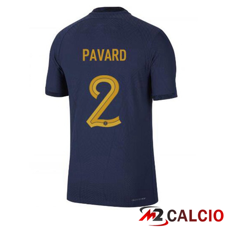 Maglie Calcio Francia (PAVARD 2) Prima Blu Royal Coppa Del Mondo 2022