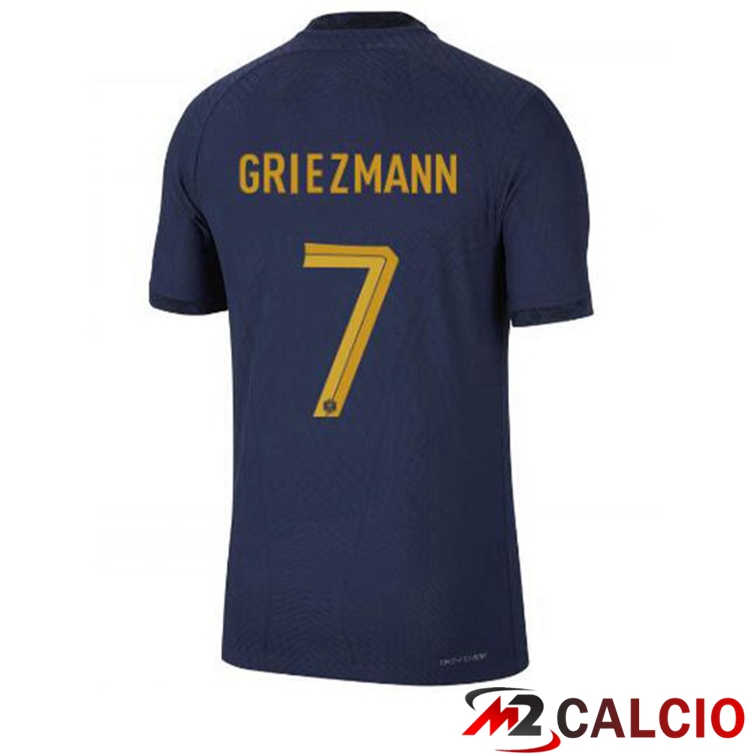 Maglie Calcio Francia (GRIEZMANN 7) Prima Blu Royal Coppa Del Mondo 2022