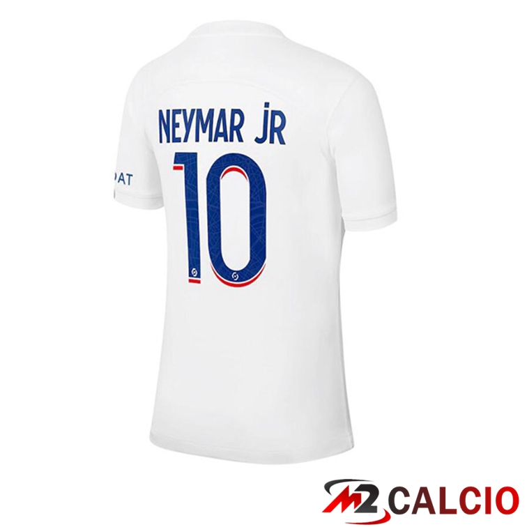Maglie Calcio Paris PSG (NEYMAR JR 10) Terza Bianco 2022/2023