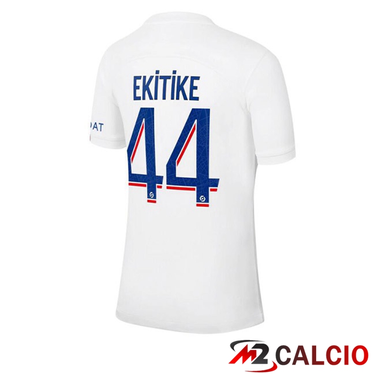 Maglie Calcio Paris PSG (EKITIKE 44) Terza Bianco 2022/2023