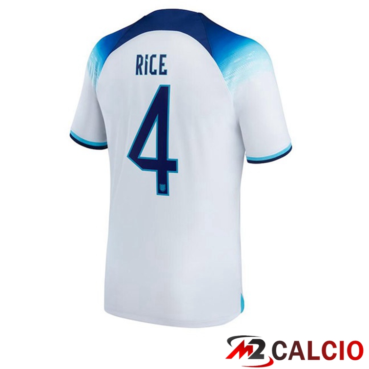 Maglie Calcio Inghilterra (RICE 4) Prima Bianco 2022/2023