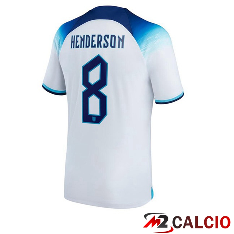 Maglie Calcio Inghilterra (HENDERSON 8) Prima Bianco 2022/2023