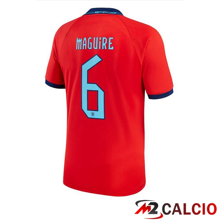 Maglie Calcio Inghilterra (MAGUIRE 6) Seconda Rosso 2022/2023