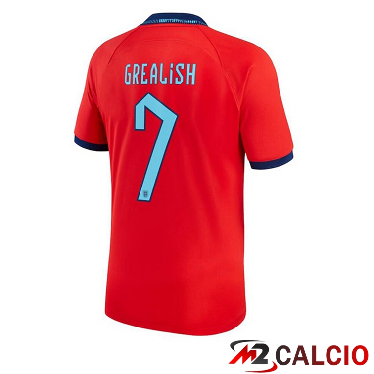 Maglie Calcio Inghilterra (GREALISH 7) Seconda Rosso 2022/2023
