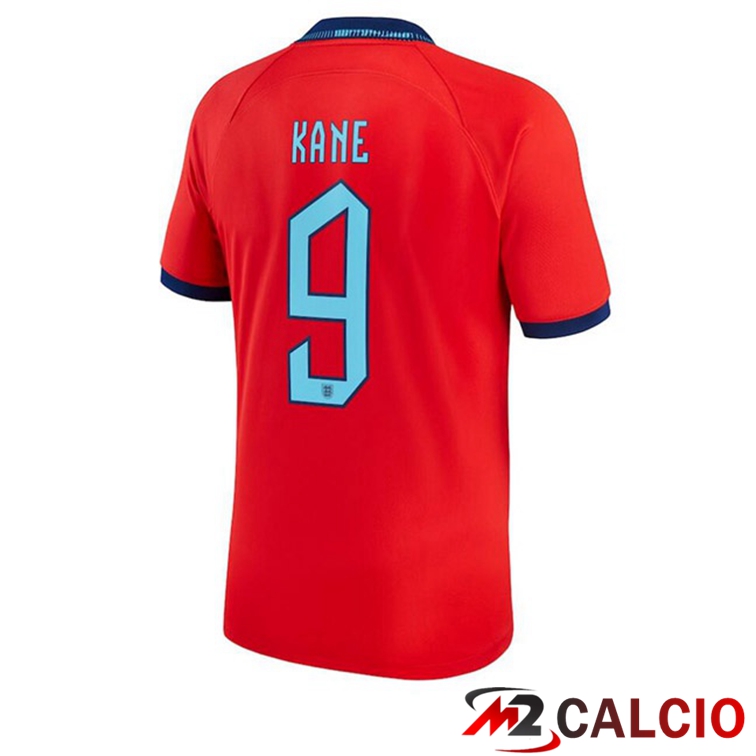 Maglie Calcio Inghilterra (KANE 9) Seconda Rosso 2022/2023