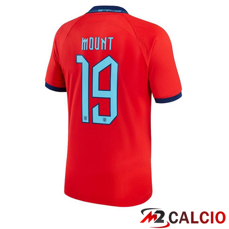 Maglie Calcio Inghilterra (MOUNT 19) Seconda Rosso 2022/2023