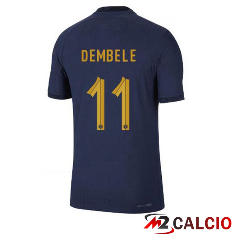 Maglie Calcio Francia (DEMBELE 11) Prima Blu Royal 2022/2023
