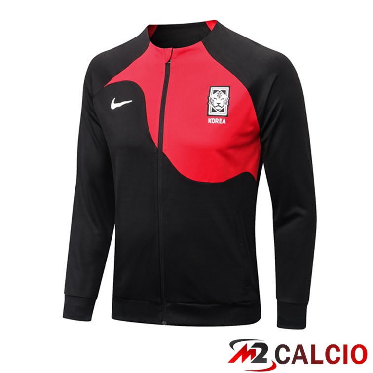 Giacca Calcio Corea Nero Rosso 2022/2023