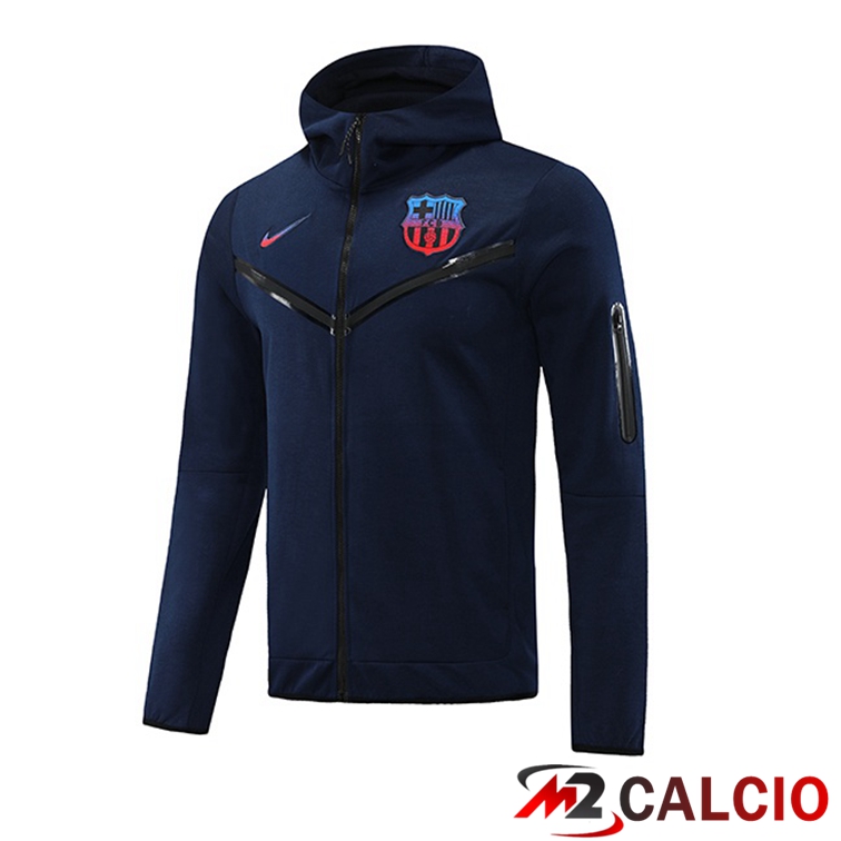 Giacca Con Cappuccio FC Barcellona Blu Royal 2022/2023
