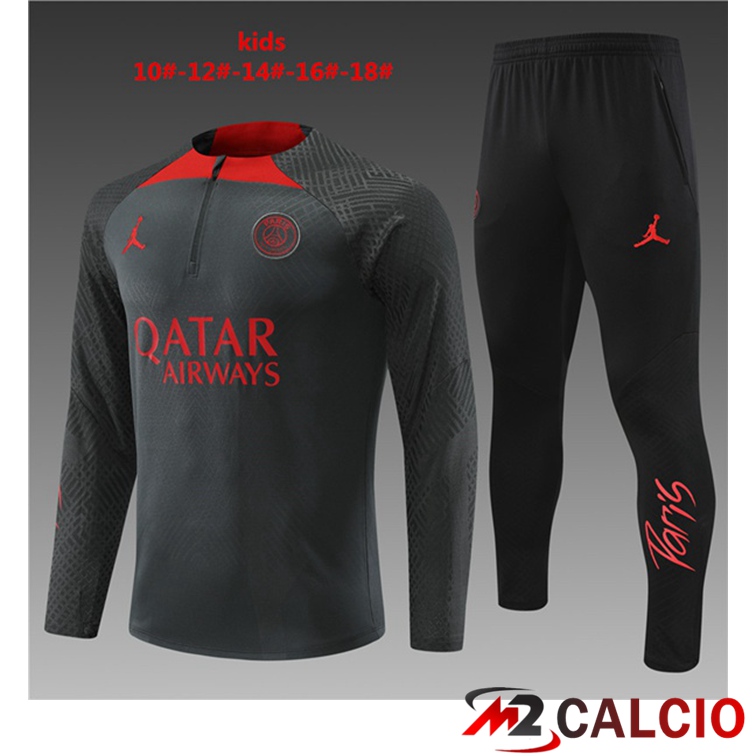 Tuta Calcio Paris PSG Bambino Grigio 2022/2023