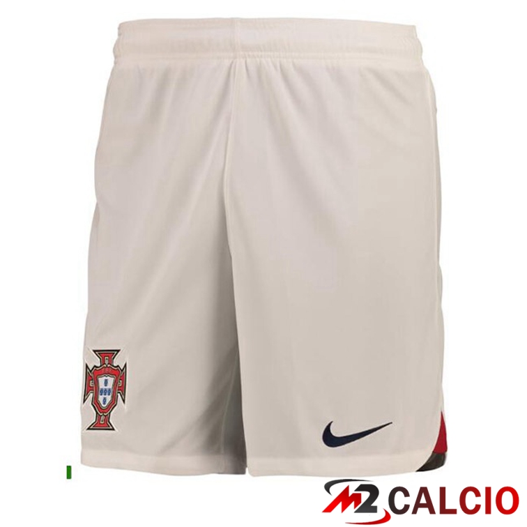 Pantaloncini Calcio Portogallo Seconda Bianco 2022/2023