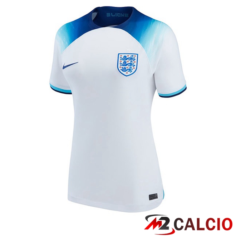 Maglie Calcio Inghilterra Donna Prima Bianco Coppa Del Mondo 2022