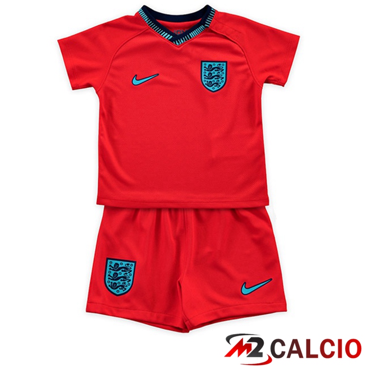 Maglie Calcio Inghilterra Bambino Seconda Rosso Coppa Del Mondo 2022