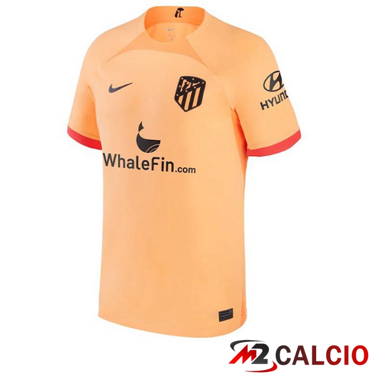 Maglie Calcio Atletico Madrid Terza Arancione 2022/2023