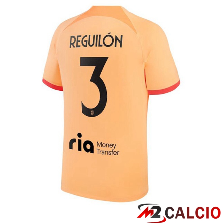 Maglie Calcio Atletico Madrid (REGUILÓN 3) Terza Arancione 2022/2023