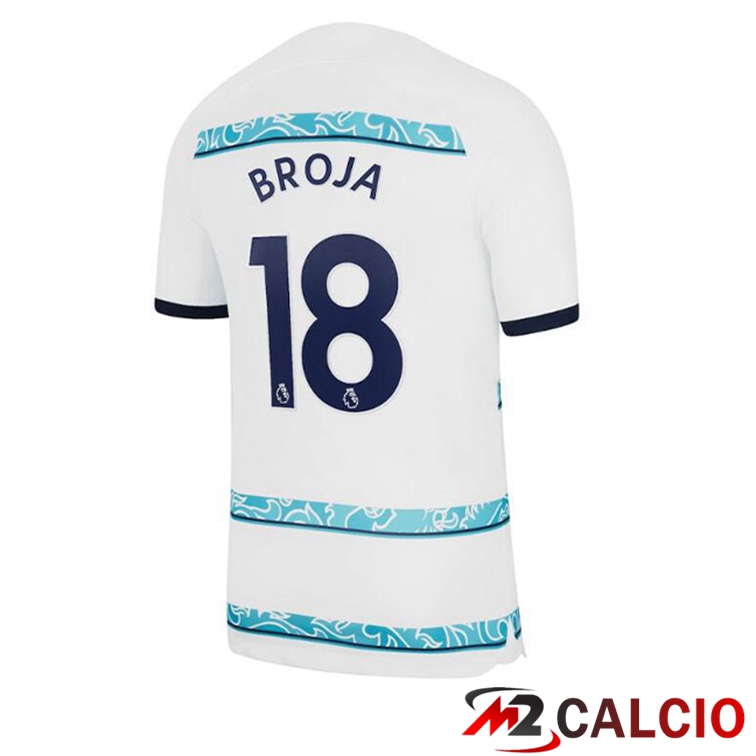 Maglie Calcio FC Chelsea (BROJA 18) Seconda Bianco 2022/2023