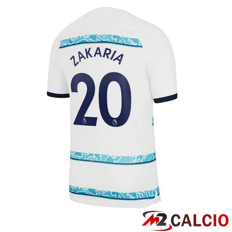 Maglie Calcio FC Chelsea (ZAKARIA 20) Seconda Bianco 2022/2023