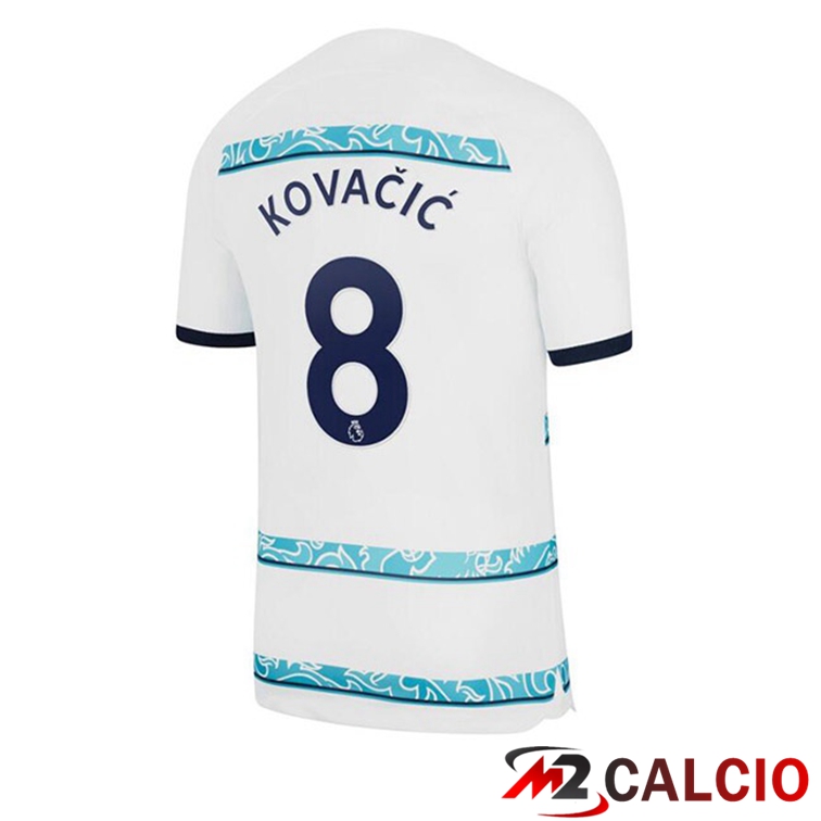 Maglie Calcio FC Chelsea (KOVACIC 8) Seconda Bianco 2022/2023