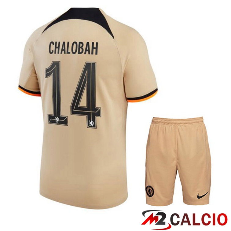Maglie Calcio FC Chelsea (CHALOBAH 14) Bambino Terza Marrone 2022/2023