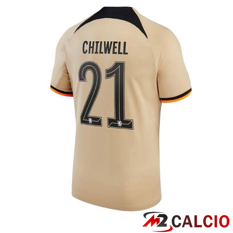 Maglie Calcio FC Chelsea (CHILWELL 21) Terza Marrone 2022/2023