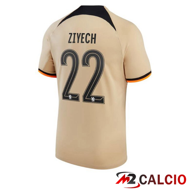 Maglie Calcio FC Chelsea (ZIYECH 22) Terza Marrone 2022/2023