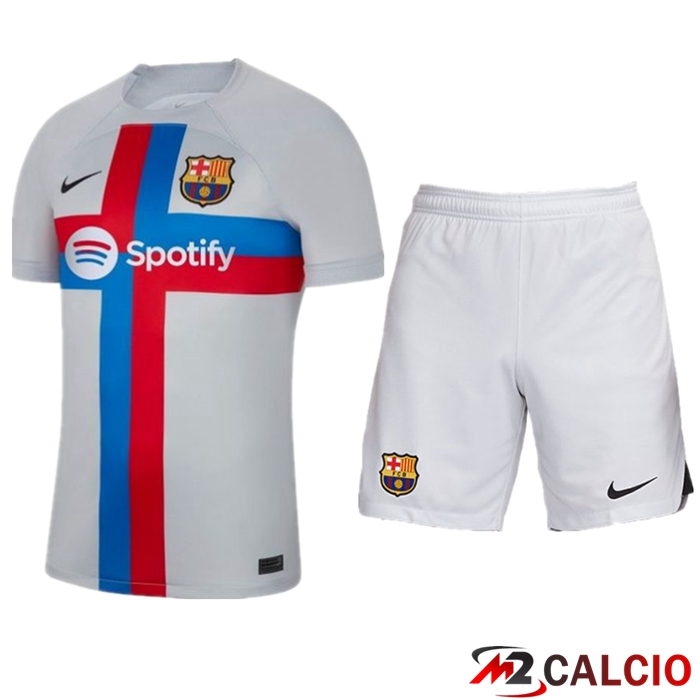 Insieme Maglie Calcio FC Barcelone Terza + Pantaloncini 2022/2023