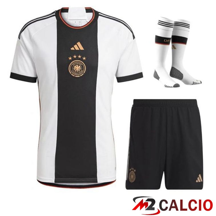 Insieme Maglie Calcio Germania Prima (Pantaloncini + Calzini) 2022/2023
