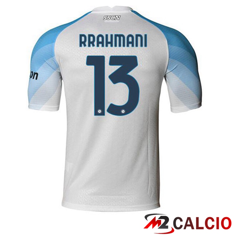 Maglie Calcio SSC Napoli (Rrahmani 13) Prima Bianco 2022/2023