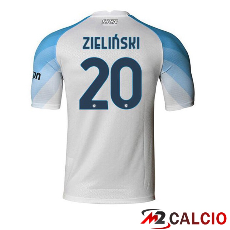 Maglie Calcio SSC Napoli (Zieliński 20) Prima Bianco 2022/2023